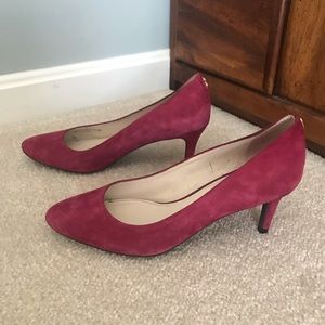 Cole Haan Magenta Suede Pumps